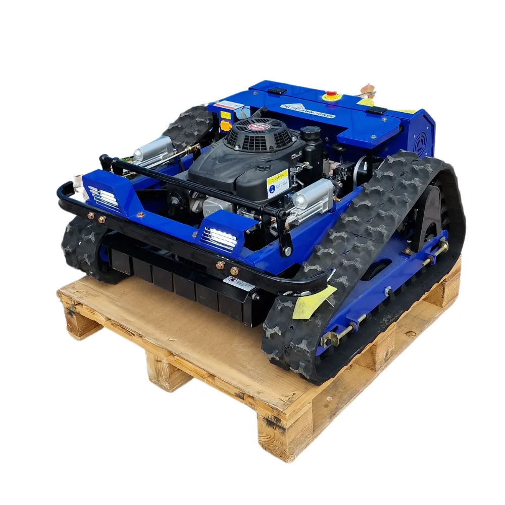 Tondeuse à gazon - Tondeuse à chenilles télécommandée avec moteur Loncin 7,9 chevaux 225cc