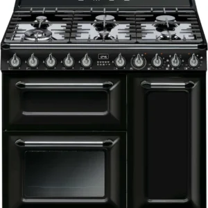 Piano cuisson dessus gaz SMEG GAMME ELITE TR 93 BL