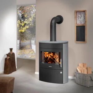 Poêle à bois JUSTUS Agero 2.0 noir / gris, 7 kW