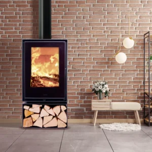 Poêle à bois CROWN Poele a bois quetzal bucher ecodesign noir, 7.5 kW