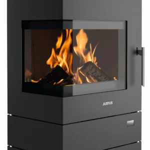 Poêle à bois JUSTUS Voga w+ noir, 6 kW