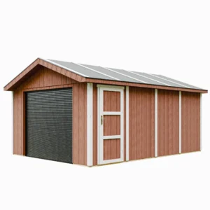 Garage QUALITÉ PREMIUM 17 m² - L378xl530 cm - Timbela M991B