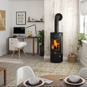 Poêle à bois JUSTUS Mino 2.0 noir, 5.5 kW